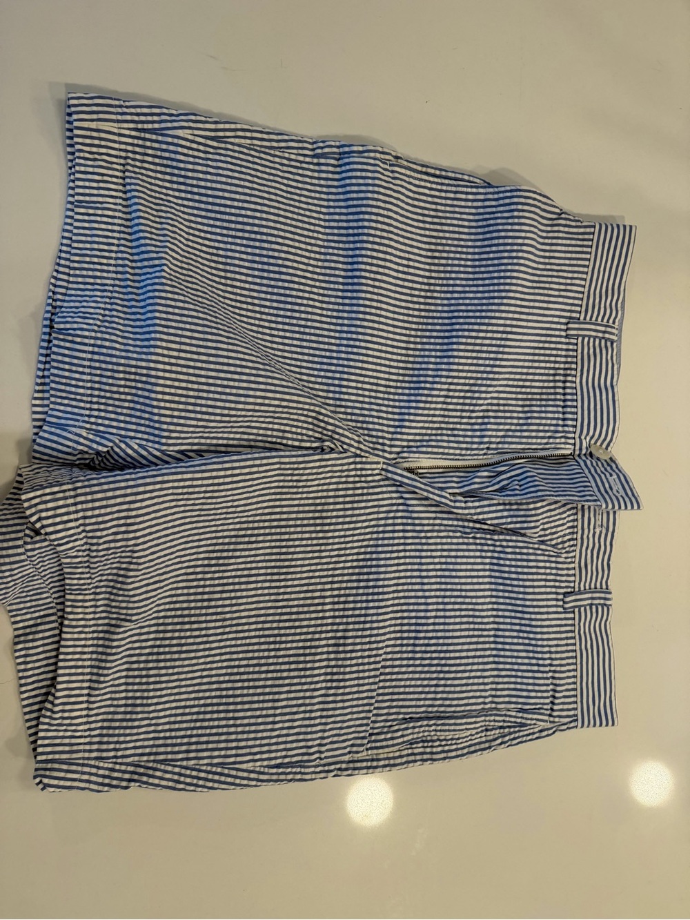 Brooks Brothers Blue and White Striped Chinos